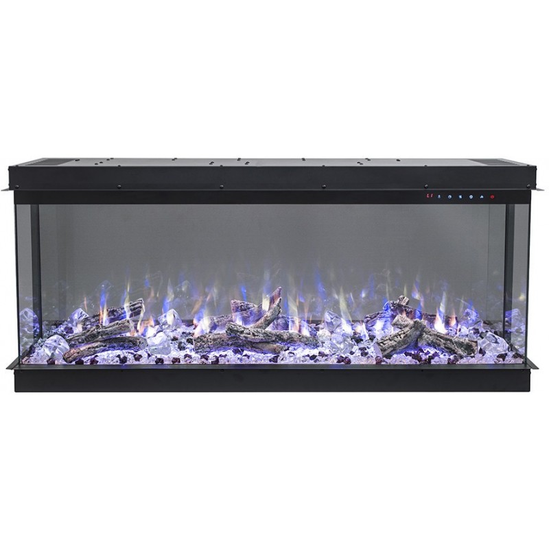 La chimenea eléctrica LED IMPERIAL 36" -Chimenea de pared/ para empotrar - Hoguera tridimensional!