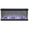 La chimenea eléctrica LED IMPERIAL 36" -Chimenea de pared/ para empotrar - Hoguera tridimensional!