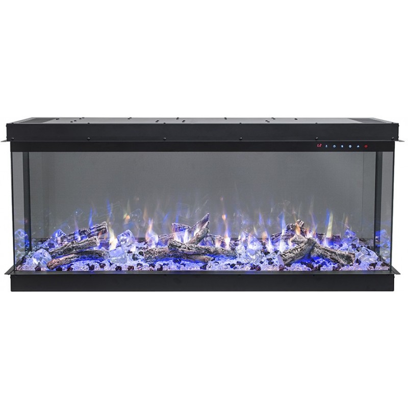 La chimenea eléctrica LED IMPERIAL 36" -Chimenea de pared/ para empotrar - Hoguera tridimensional!