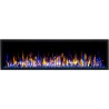 MAJESTIC 36" chimenea eléctrica de pared LED AFLAMO. Modelo 2019