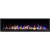 MAJESTIC 36" chimenea eléctrica de pared LED AFLAMO. Modelo 2019