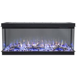 La chimenea eléctrica LED IMPERIAL 36" -Chimenea de pared/ para empotrar - Hoguera tridimensional!