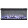 La chimenea eléctrica LED IMPERIAL 36" -Chimenea de pared/ para empotrar - Hoguera tridimensional!