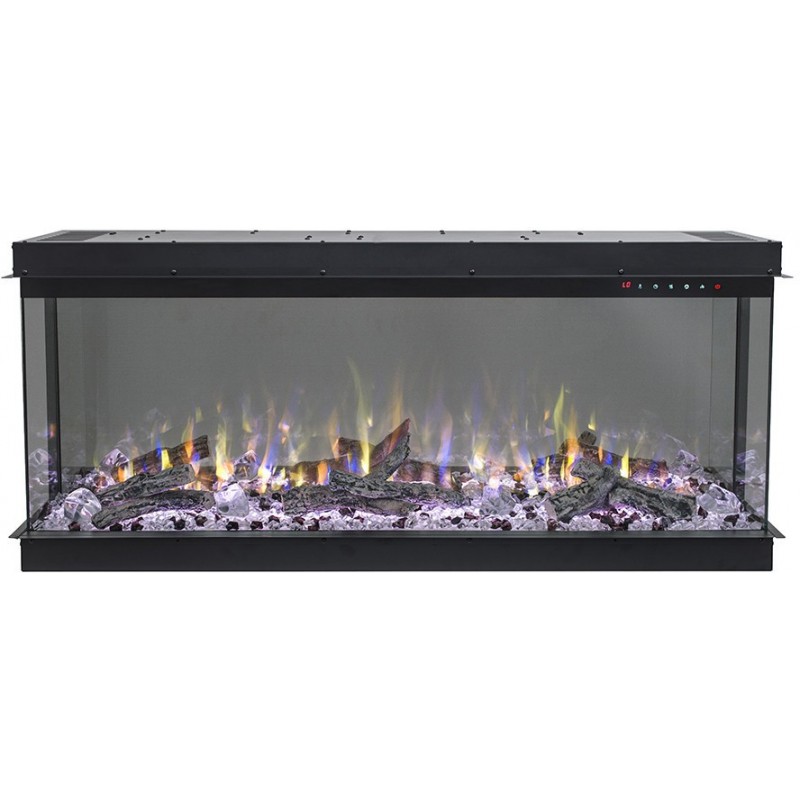 La chimenea eléctrica LED IMPERIAL 36" -Chimenea de pared/ para empotrar - Hoguera tridimensional!