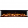 UNIQUE NH 180 cm, Chimenea eléctrica empotrable o de pared, SIN CALEFACCIÓN AFLAMO