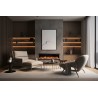 UNIQUE NH 180 cm, Chimenea eléctrica empotrable o de pared, SIN CALEFACCIÓN AFLAMO