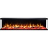 UNIQUE NH 140 cm, Chimenea eléctrica empotrable o de pared, SIN CALEFACCIÓN AFLAMO