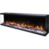 UNIQUE NH 140 cm, Chimenea eléctrica empotrable o de pared, SIN CALEFACCIÓN AFLAMO