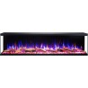 UNIQUE NH 120 cm, Chimenea eléctrica empotrable o de pared, SIN CALEFACCIÓN AFLAMO