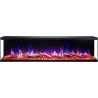 UNIQUE NH 160 cm, Chimenea eléctrica empotrable o de pared, SIN CALEFACCIÓN AFLAMO