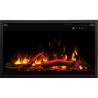 Inserto AFLAMO 3D de 45x75 cm, chimenea eléctrica empotrable AFLAMO PLUS + SOUND