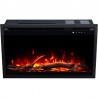 Inserto AFLAMO 3D de 80x60 cm, chimenea eléctrica empotrable AFLAMO PLUS + SOUND