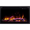 Inserto AFLAMO 3D de 80x60 cm, chimenea eléctrica empotrable AFLAMO PLUS + SOUND
