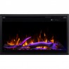 Inserto AFLAMO 3D de 80x60 cm, chimenea eléctrica empotrable AFLAMO PLUS + SOUND