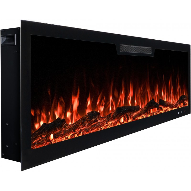 ELITE 213 cm, caminetto elettrico a da parete e da incasso AFLAMO
