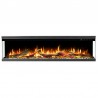 Unique PRO 80 cm, chimenea eléctrica empotrada y de pared AFLAMO