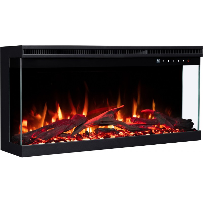 Unique PRO 100 cm, chimenea eléctrica empotrada y de pared AFLAMO
