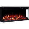 Unique PRO 100 cm, chimenea eléctrica empotrada y de pared AFLAMO