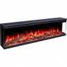 Unique PRO 100 cm, chimenea eléctrica empotrada y de pared AFLAMO