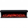 Unique PRO 100 cm, chimenea eléctrica empotrada y de pared AFLAMO