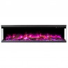 Unique PRO 100 cm, chimenea eléctrica empotrada y de pared AFLAMO