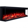 Unique PRO 140 cm, chimenea eléctrica empotrada y de pared AFLAMO