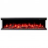 Unique PRO 140 cm, chimenea eléctrica empotrada y de pared AFLAMO
