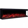 Unique PRO 180 cm, chimenea eléctrica empotrada y de pared AFLAMO