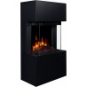 Chimenea eléctrica AFLAMO TEXEL 3D negra + SONIDO
