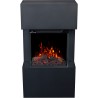 Chimenea eléctrica AFLAMO TEXEL 3D negra + SONIDO