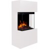 Chimenea eléctrica AFLAMO TEXEL 3D blanca + SONIDO