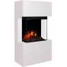 Chimenea eléctrica AFLAMO TEXEL 3D blanca + SONIDO
