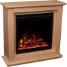 Chimenea eléctrica AFLAMO SUND 3D roble + SONIDO