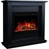 Chimenea eléctrica AFLAMO SUND 3D negra + SONIDO
