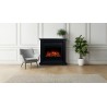 Chimenea eléctrica AFLAMO SUND 3D negra + SONIDO