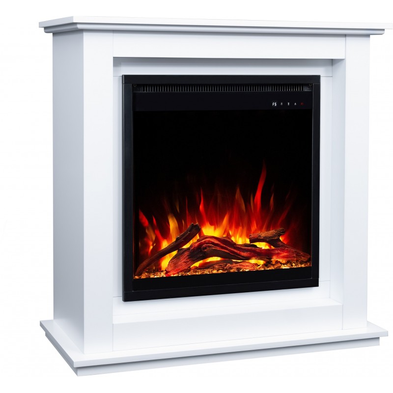 Chimenea eléctrica AFLAMO SUND 3D blanca + SONIDO