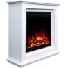 Chimenea eléctrica AFLAMO SUND 3D blanca + SONIDO