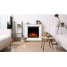 Chimenea eléctrica AFLAMO SUND 3D blanca + SONIDO