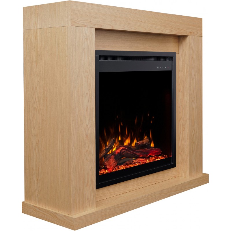 Chimenea eléctrica AFLAMO JOLO 3D roble + SONIDO