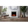Chimenea eléctrica AFLAMO JOLO 3D blanco + SONIDO
