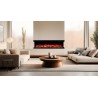 Unique PRO 100 cm, chimenea eléctrica empotrada y de pared AFLAMO
