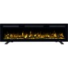 MONARCH Chimenea eléctrica LED empotrada de pared con sonido EmotionFlame