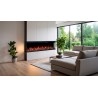 UNITY, Chimenea eléctrica LED de tres lados empotrada en la pared de con sonido EmotionFlame