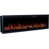 REGAL, Chimenea eléctrica LED empotrada y de pared con sonido EmotionFlame