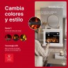 Chimenea eléctrica VELIS Emotionflame con carcasa