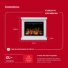 Chimenea eléctrica VELIS Emotionflame con carcasa