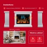 Chimenea eléctrica VELIS Emotionflame con carcasa